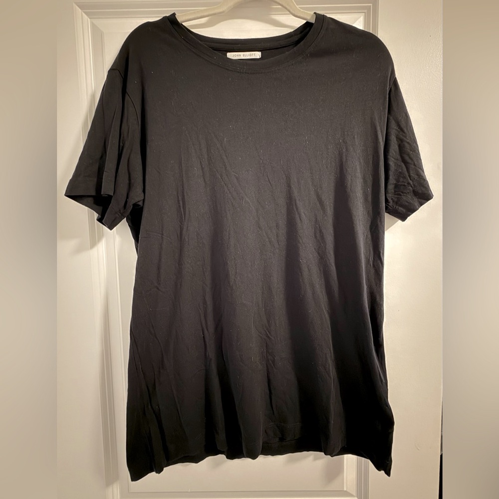 John Elliott Black Short Sleeve Tee